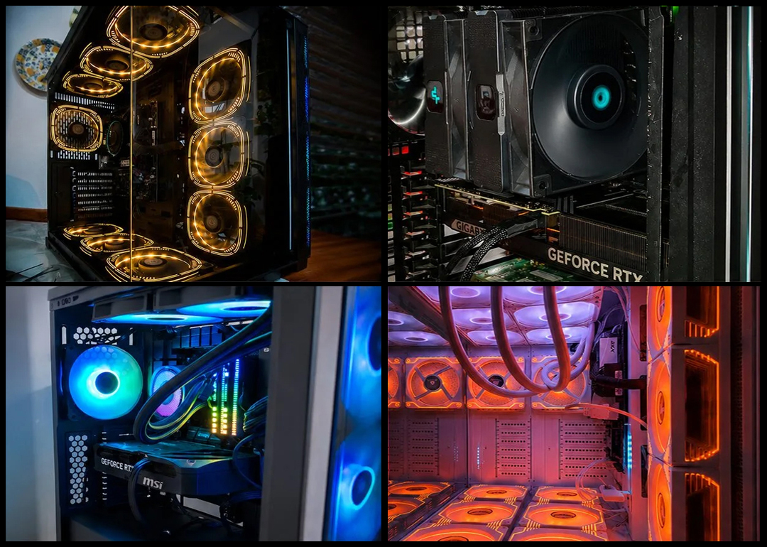 Montagem de PC Gamer realizada pela ADVTECH no Rio de Janeiro com cable management profissional