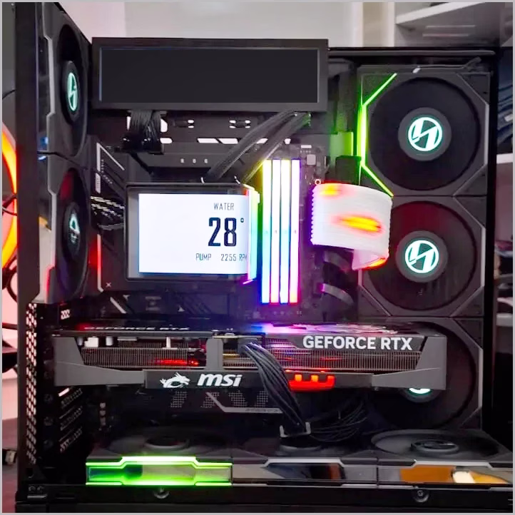 Montagem de PC Gamer realizada pela JORGE RIO no Rio de Janeiro com cable management profissional